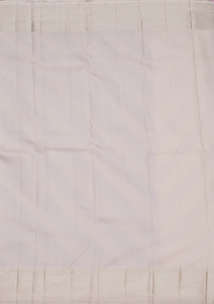 Lavender Zariwork Pure Silk Saree