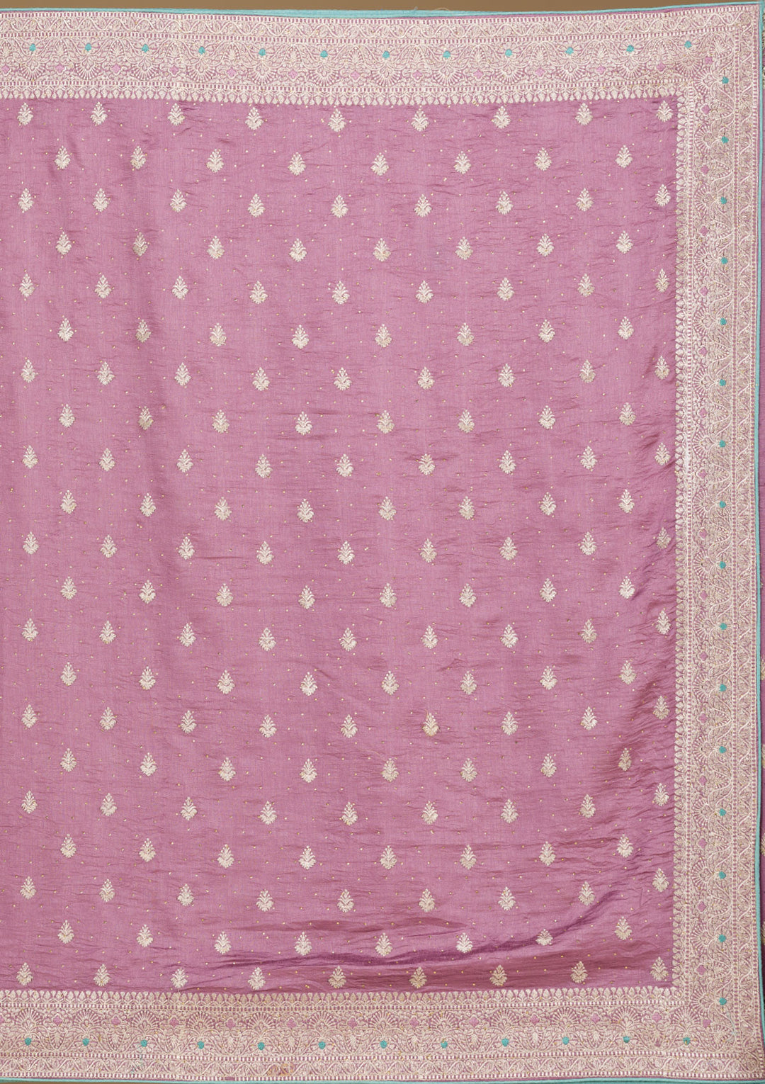 Lavender Zariwork Silk Saree