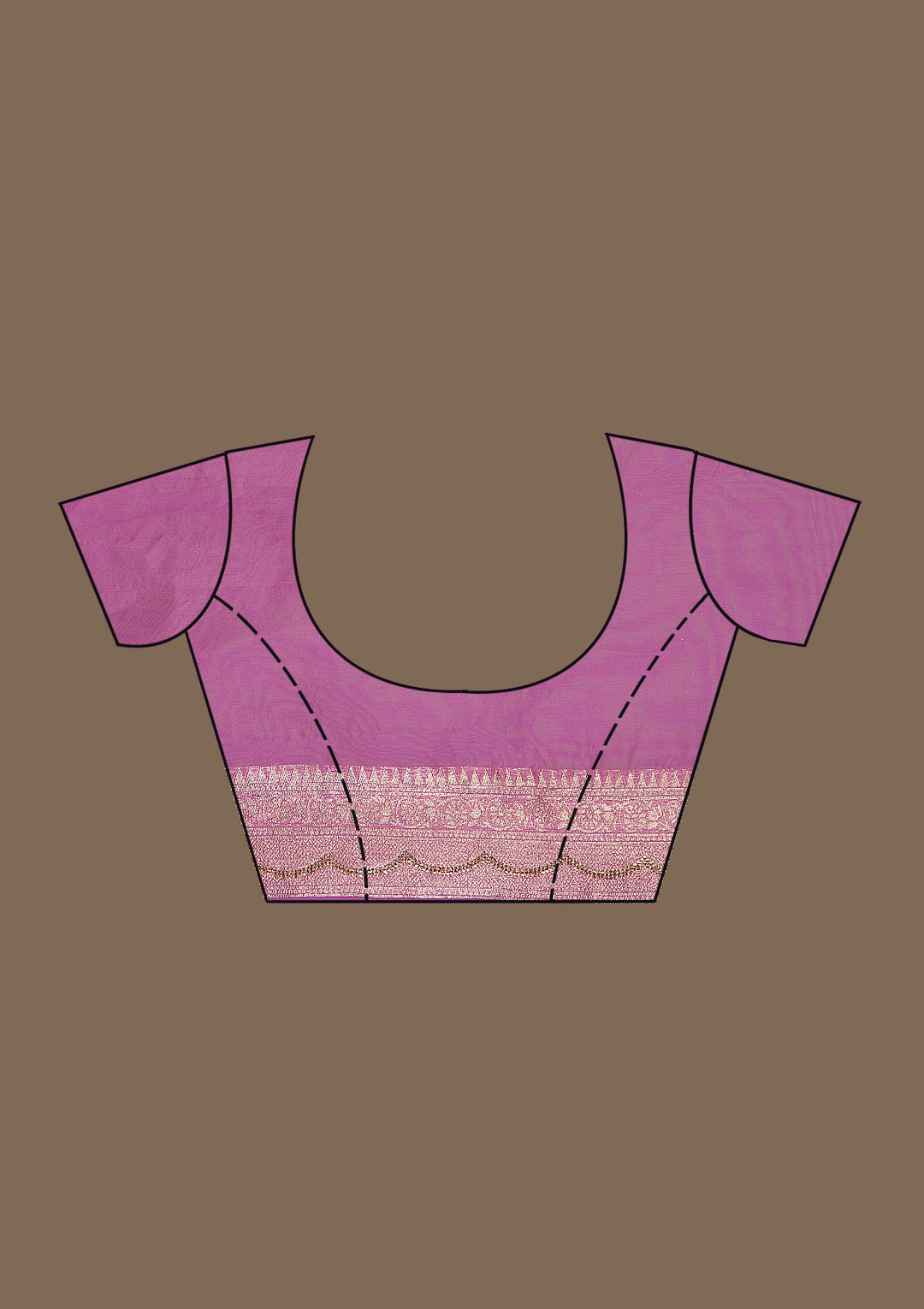 Lavender Zariwork Tissue Saree