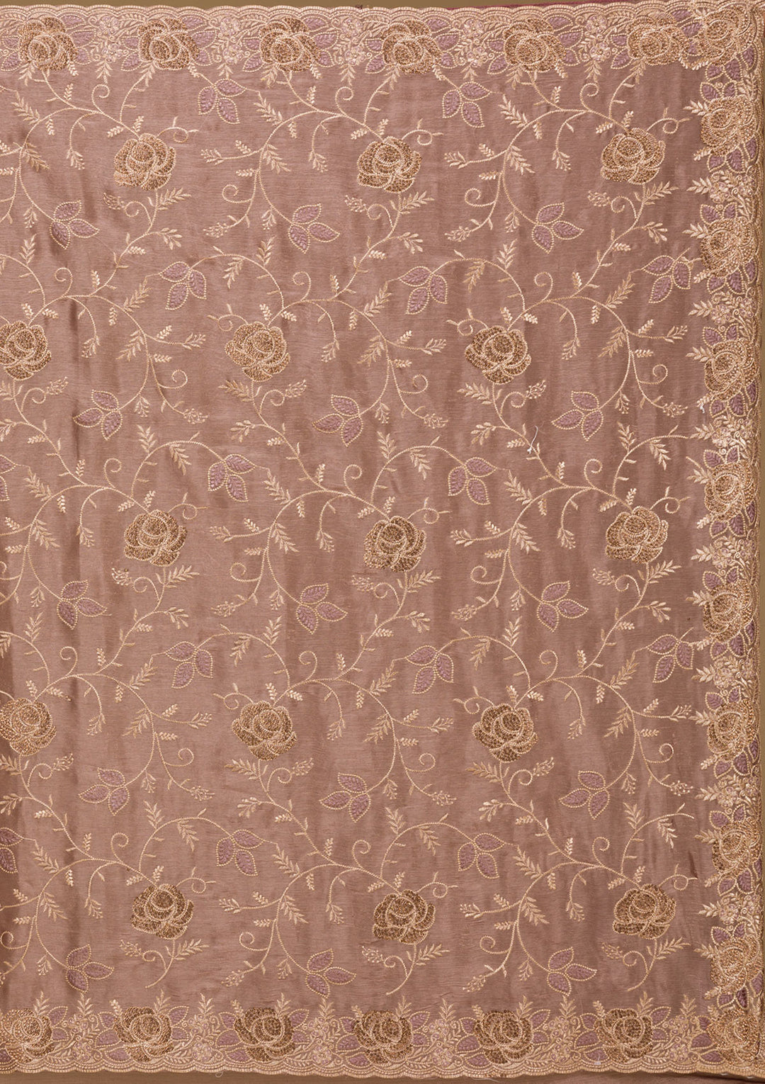 Lavender Zariwork Tissue Saree