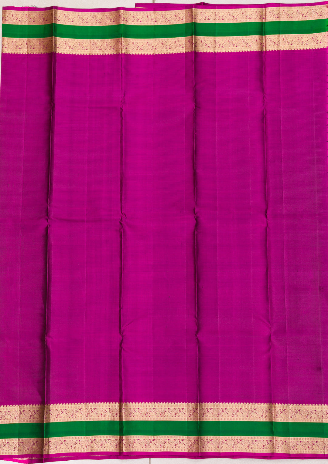 Bottle Green Zariwork Kanjivaram Pure Silk Saree