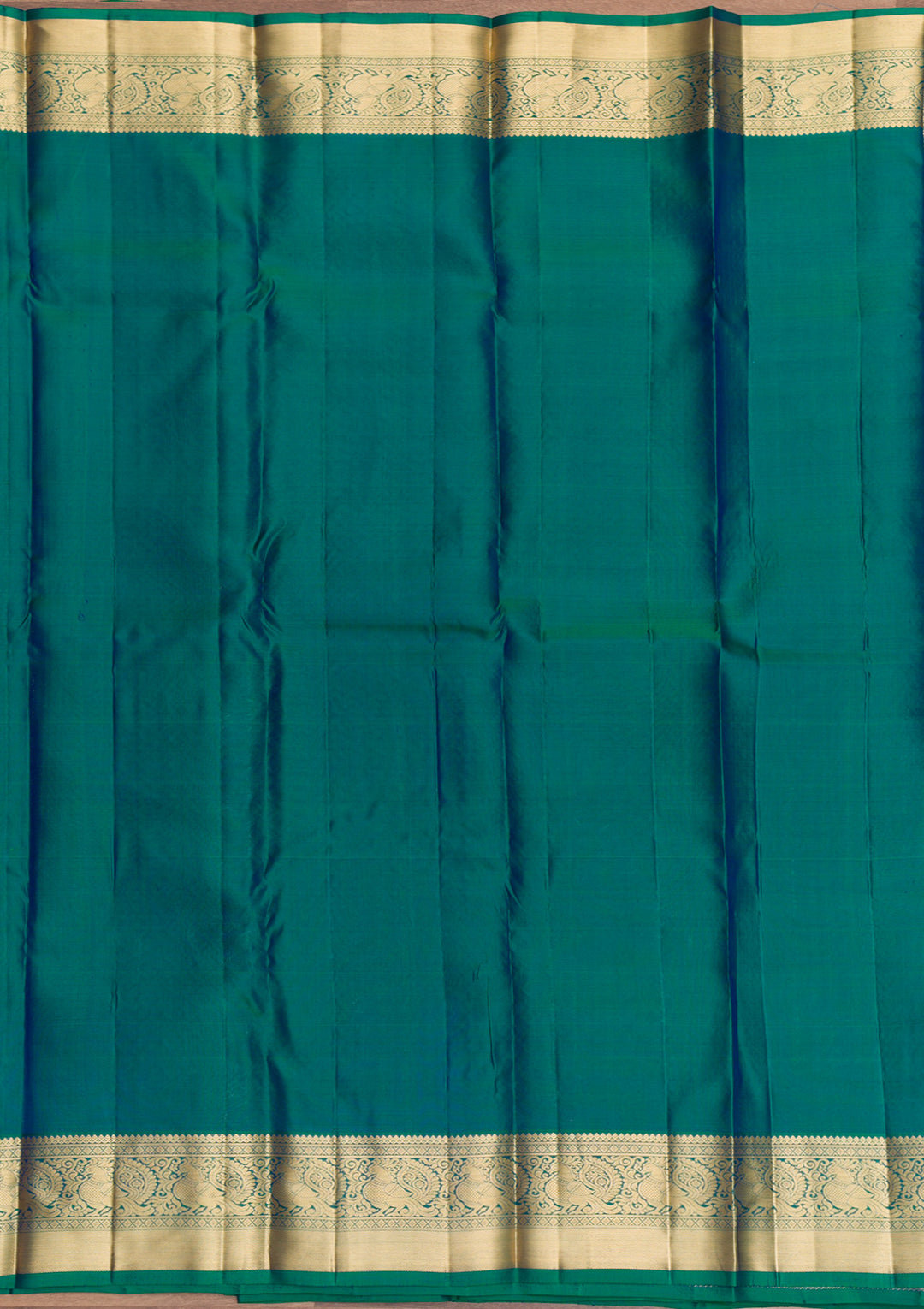 Leaf Green Zariwork Pure Silk Saree-Koskii