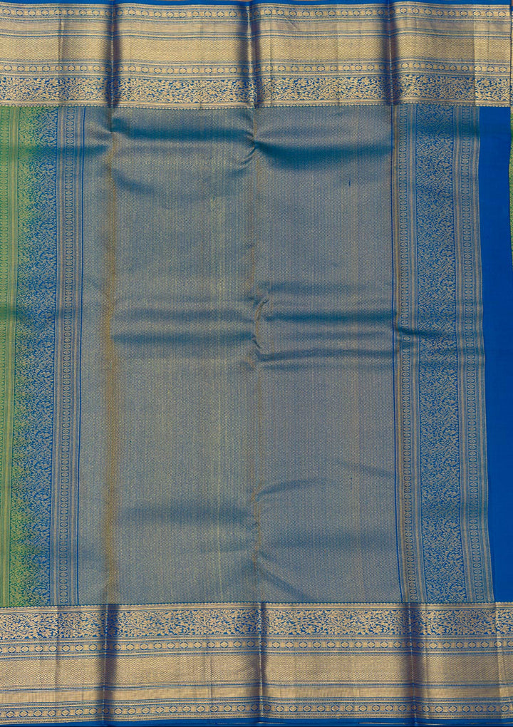 Leaf Green Zariwork Kanjivaram Pure Silk Saree