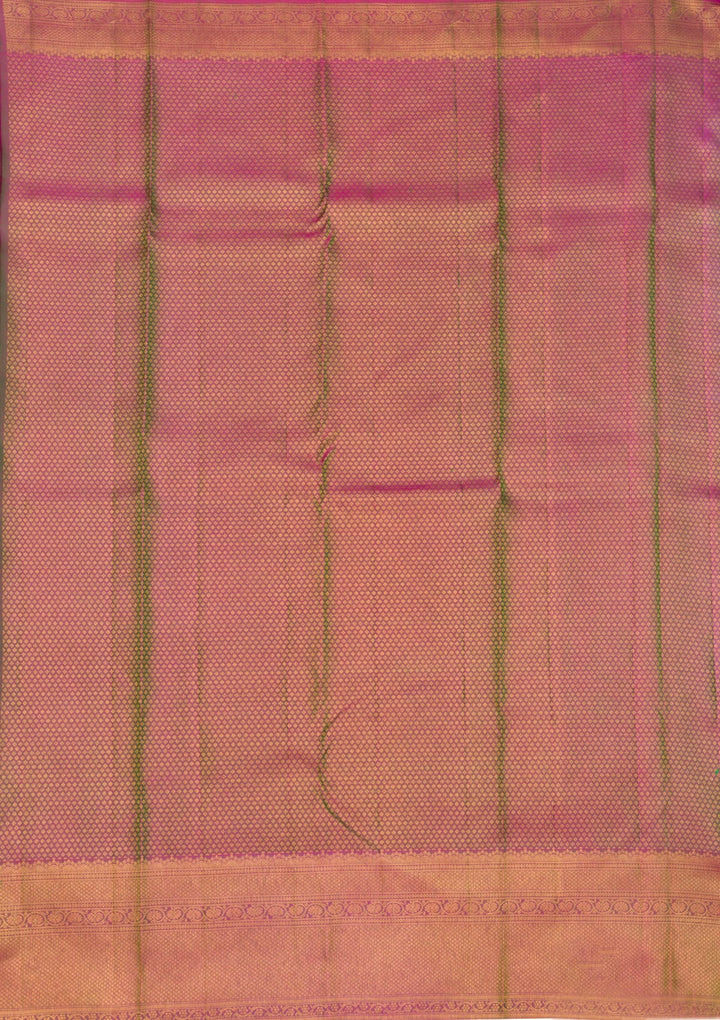 Leaf Green Zariwork Pure Silk Saree