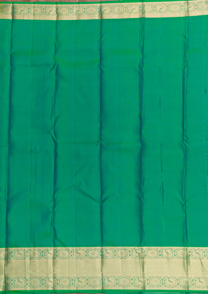Leaf Green Zariwork Kanjivaram Pure Silk Saree