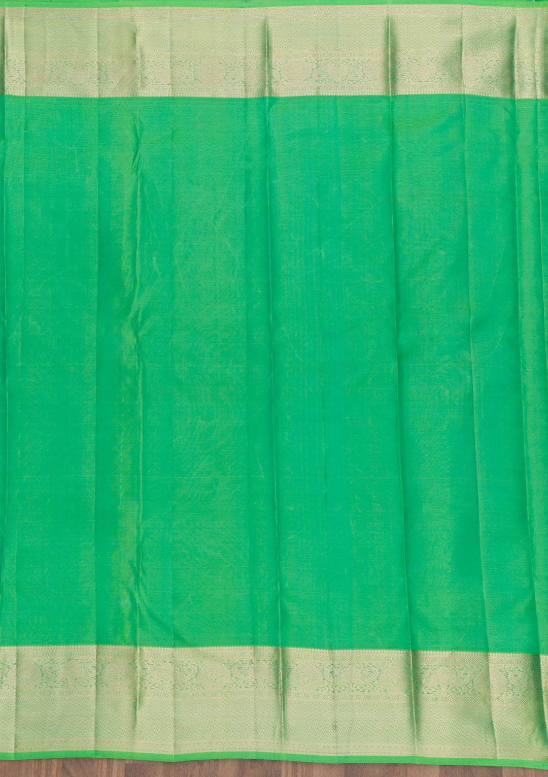 Leaf Green Zariwork Banarasi Pure Silk Saree