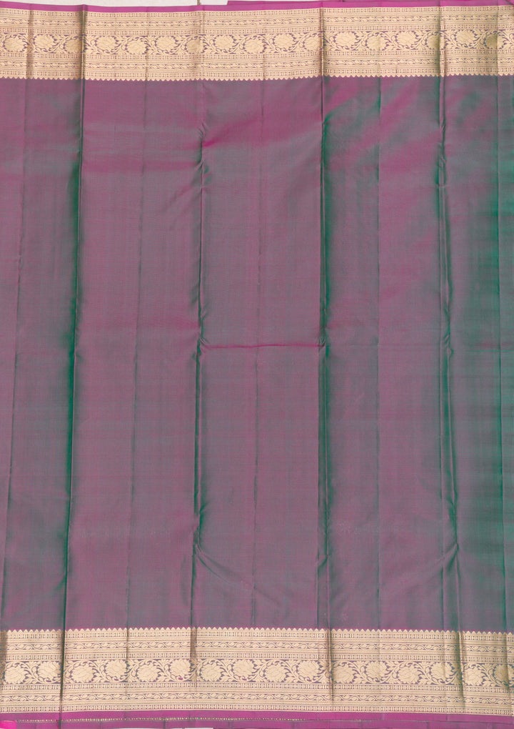 Leaf Green Zariwork Kanjivaram Pure Silk Saree