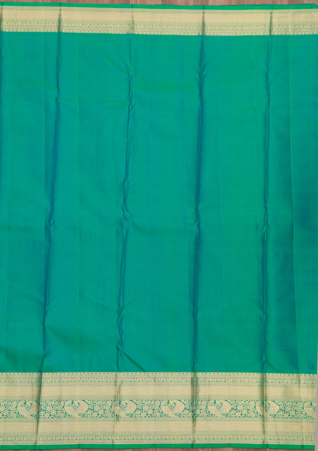 Leaf Green Zariwork Pure Silk Saree