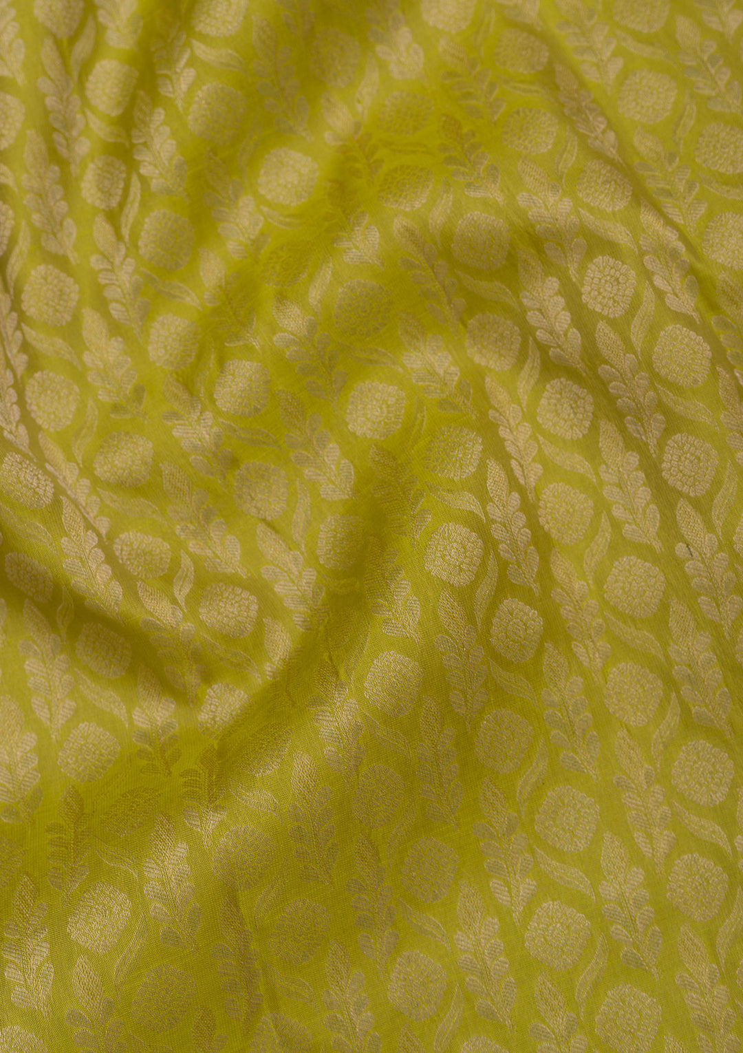 Leaf Green Zariwork Pure Silk Saree