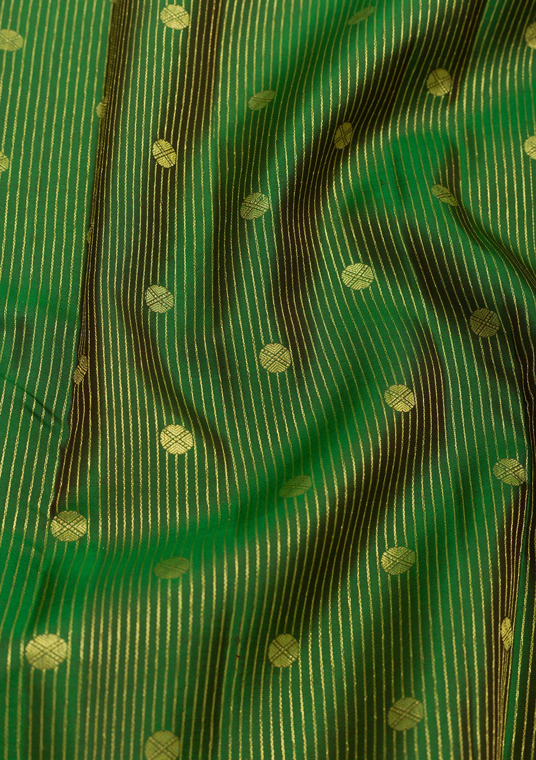 Leaf Green Zariwork Pure Silk Saree
