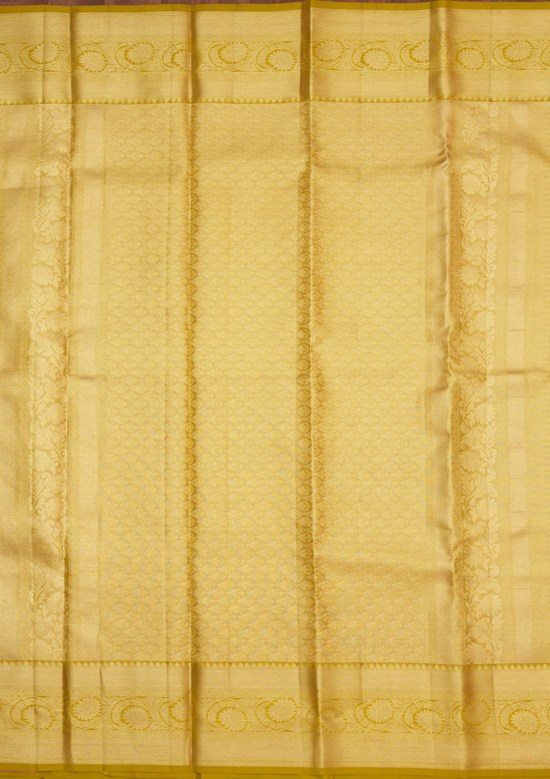 Lemon Yellow Zariwork Pure Silk Saree