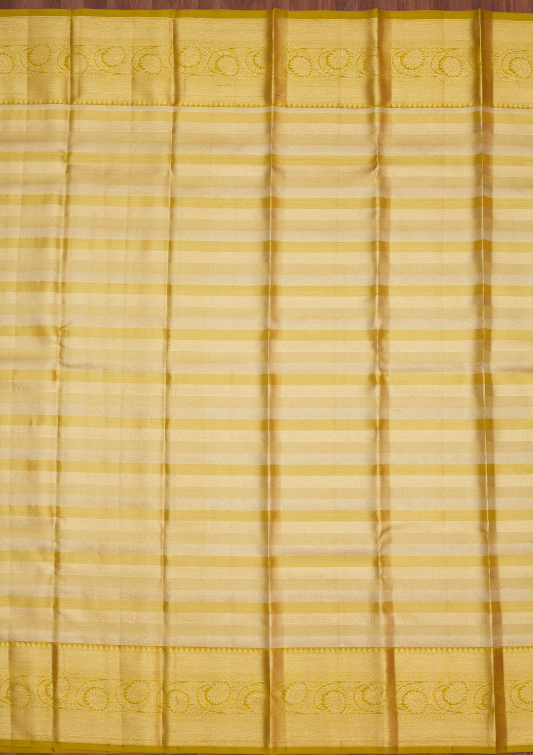 Lemon Yellow Zariwork Pure Silk Saree