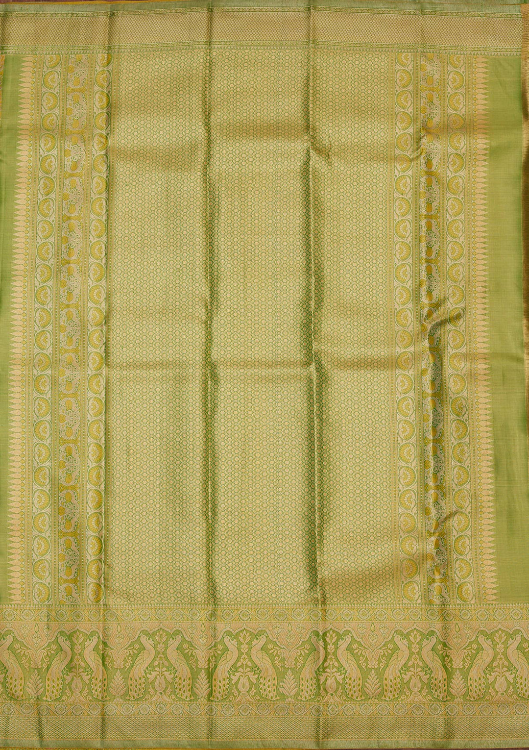 Lemon Yellow Zariwork Pure Silk Saree