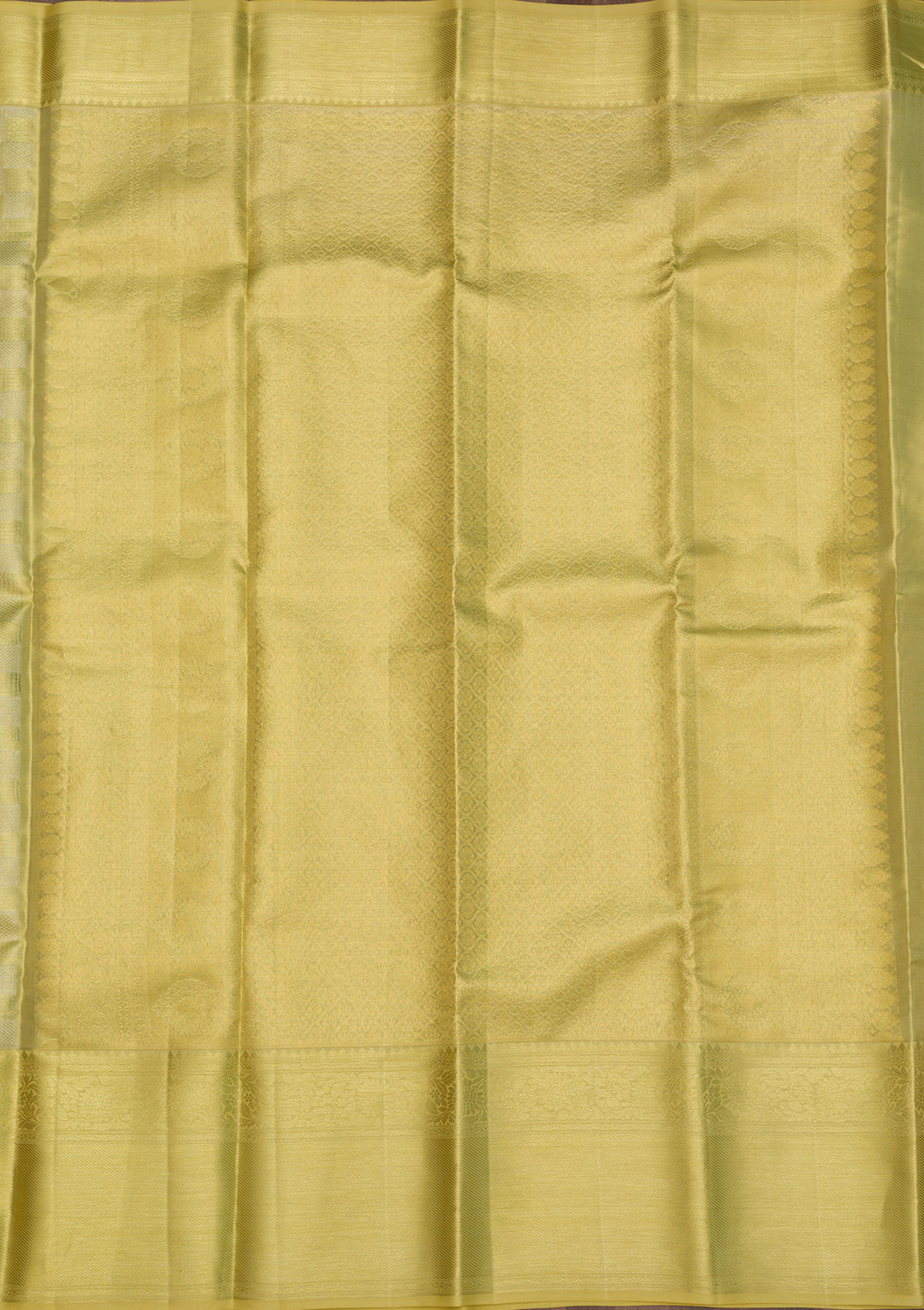 Lemon Yellow Zariwork Pure Silk Saree