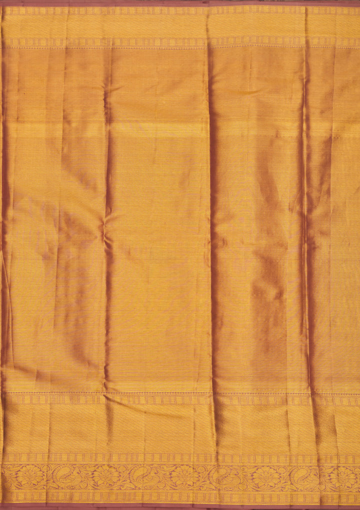 Light Brown Zariwork Pure Silk Saree