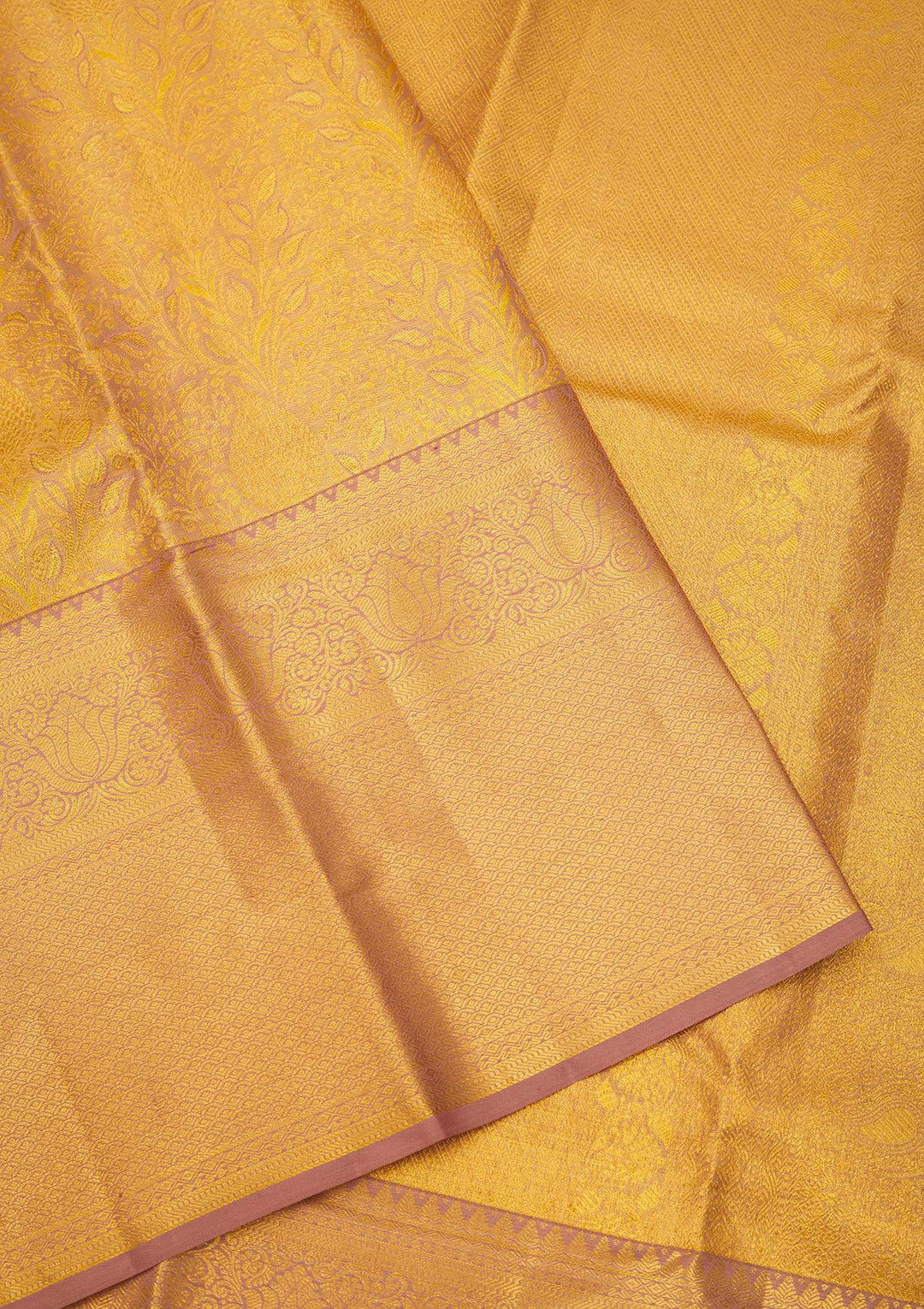 Light Brown Zariwork Pure Silk Saree