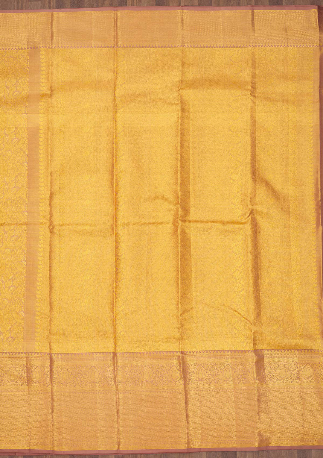 Light Brown Zariwork Pure Silk Saree