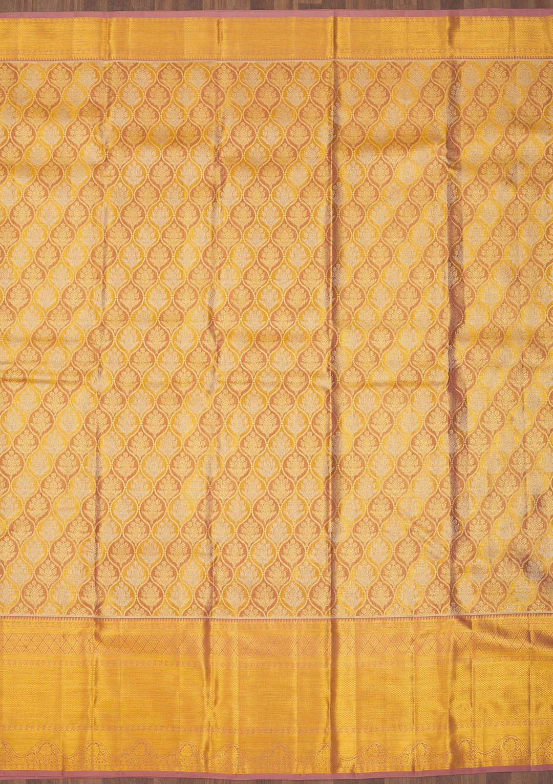 Light Brown Zariwork Pure Silk Saree