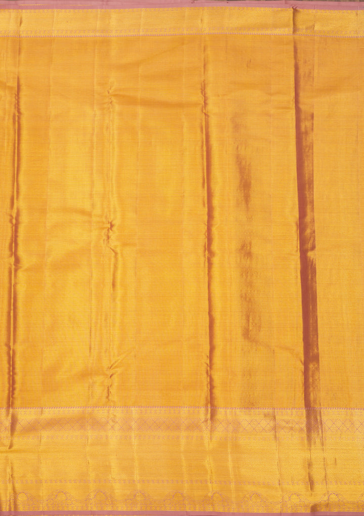 Light Brown Zariwork Pure Silk Saree