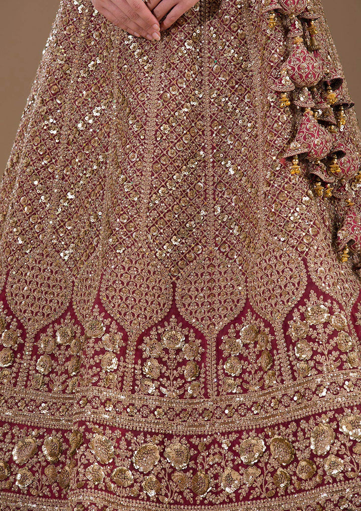 Light Brown Sequins Net Readymade Lehenga