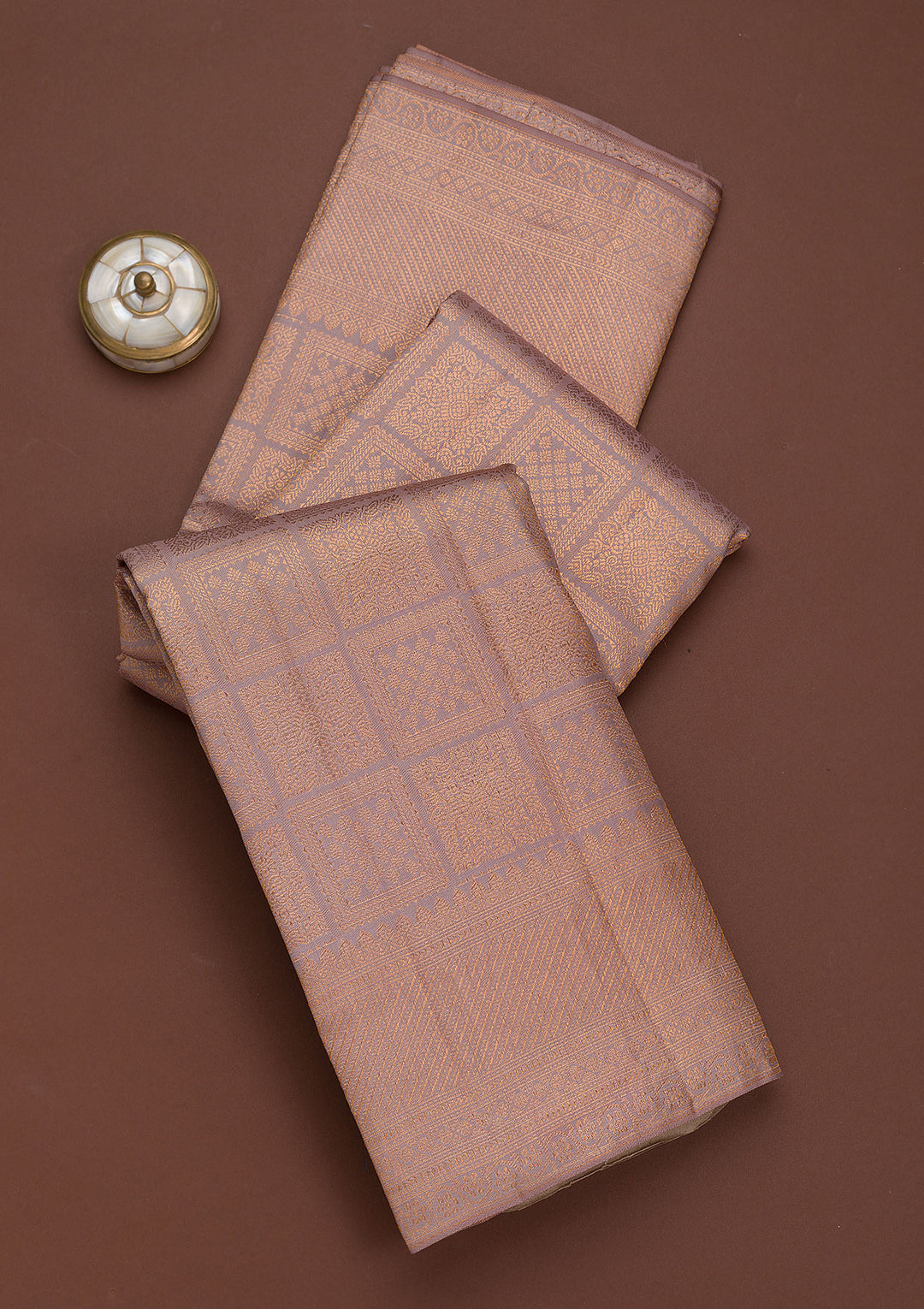 Grey Zariwork Pure Silk Saree