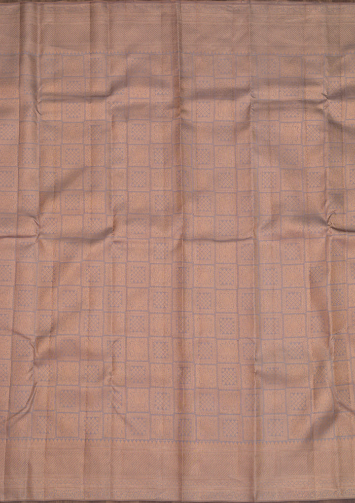 Grey Zariwork Pure Silk Saree