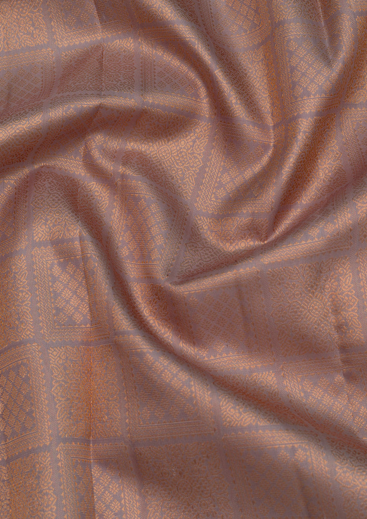 Grey Zariwork Pure Silk Saree
