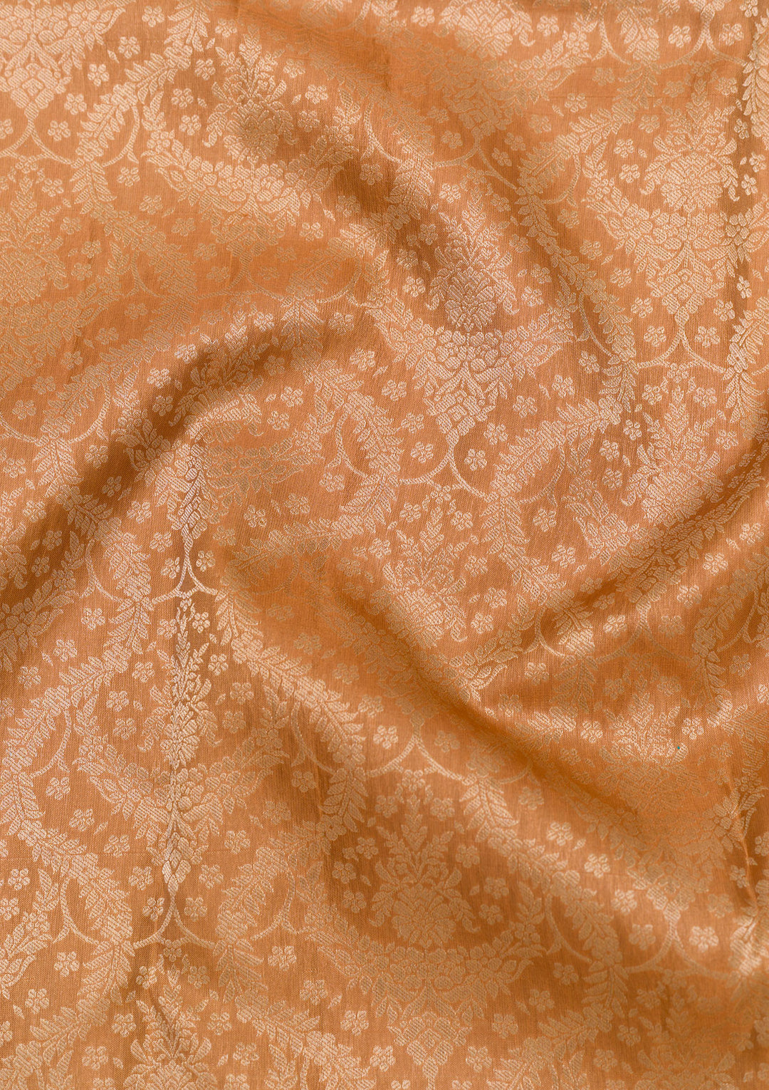 Light Brown Zariwork Banarasi Pure Silk Saree