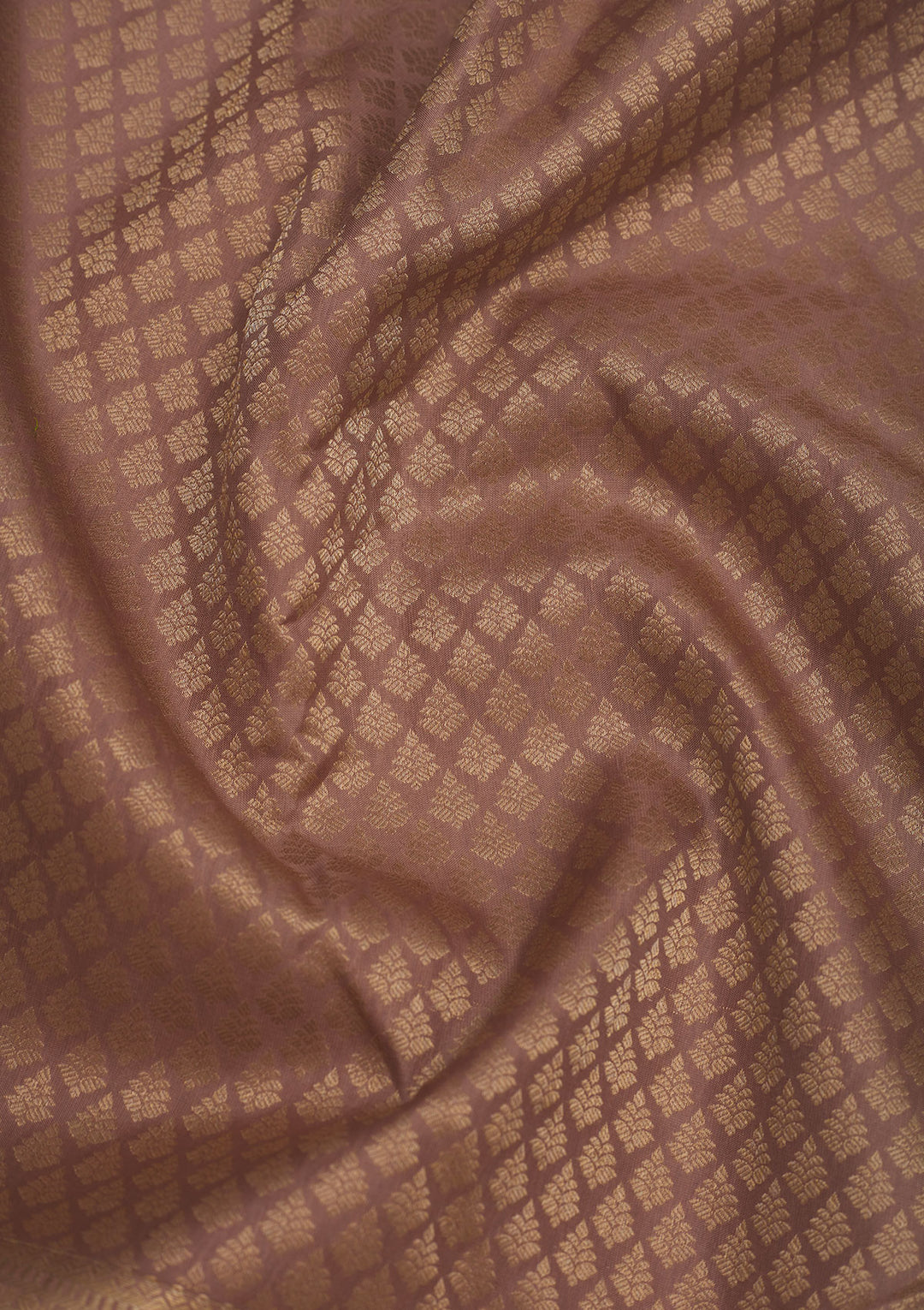 Light Brown Zariwork Pure Silk Saree