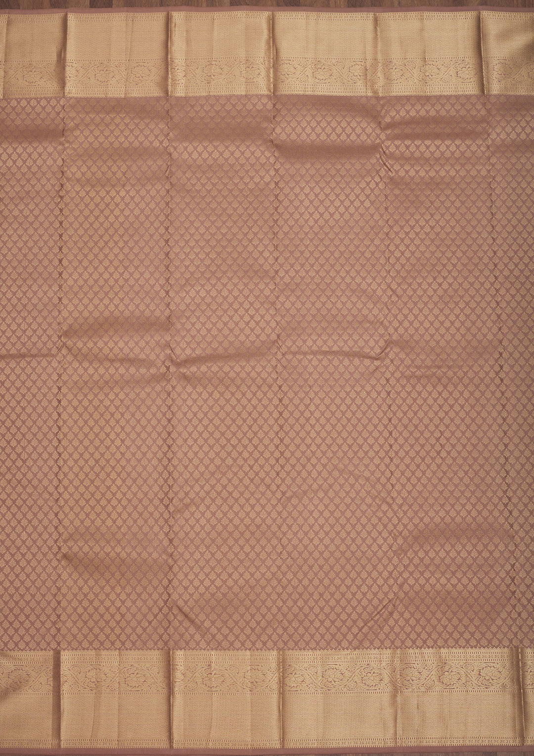 Light Brown Zariwork Pure Silk Saree