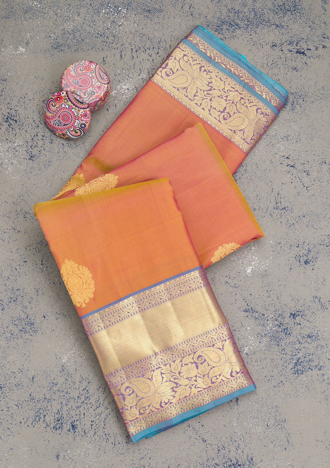 Light Brown Zariwork Banarasi Pure Silk Saree