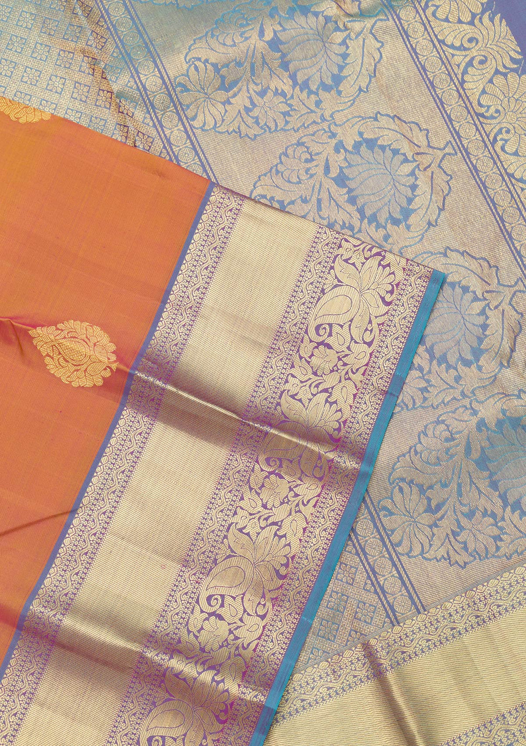 Light Brown Zariwork Banarasi Pure Silk Saree