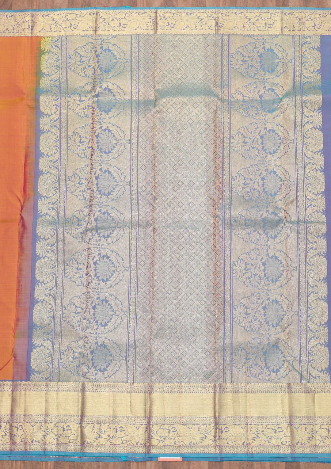 Light Brown Zariwork Banarasi Pure Silk Saree