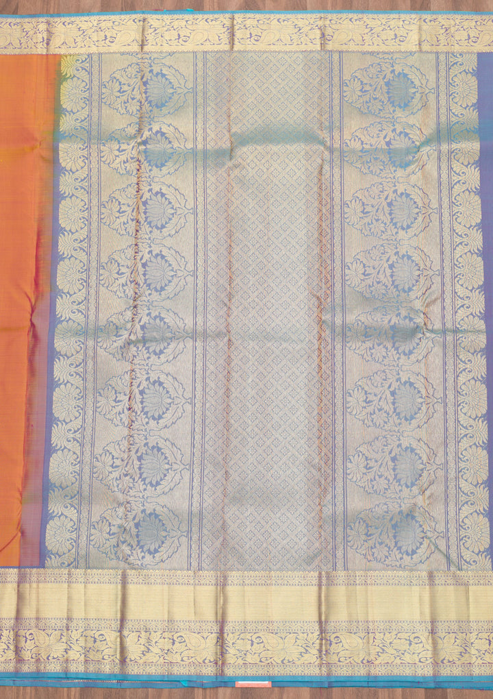 Light Brown Zariwork Banarasi Pure Silk Saree