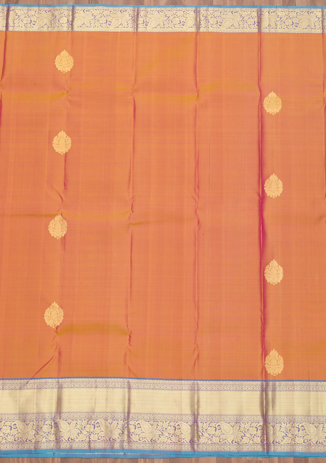 Light Brown Zariwork Banarasi Pure Silk Saree