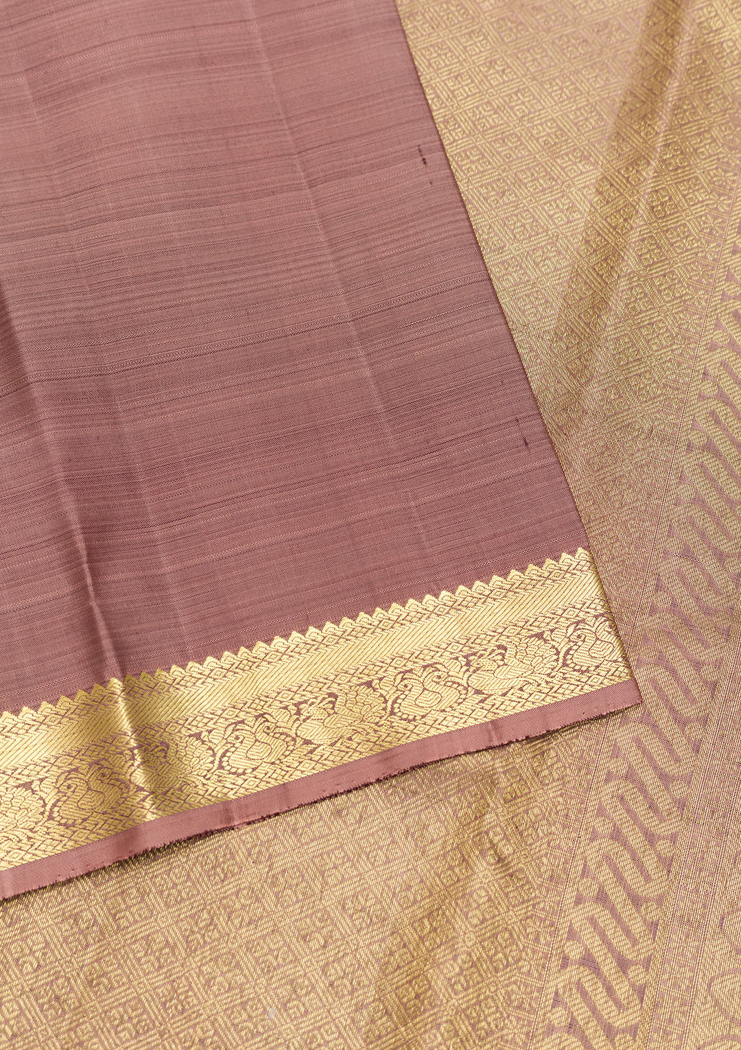 Light Brown Zariwork Pure Silk Saree