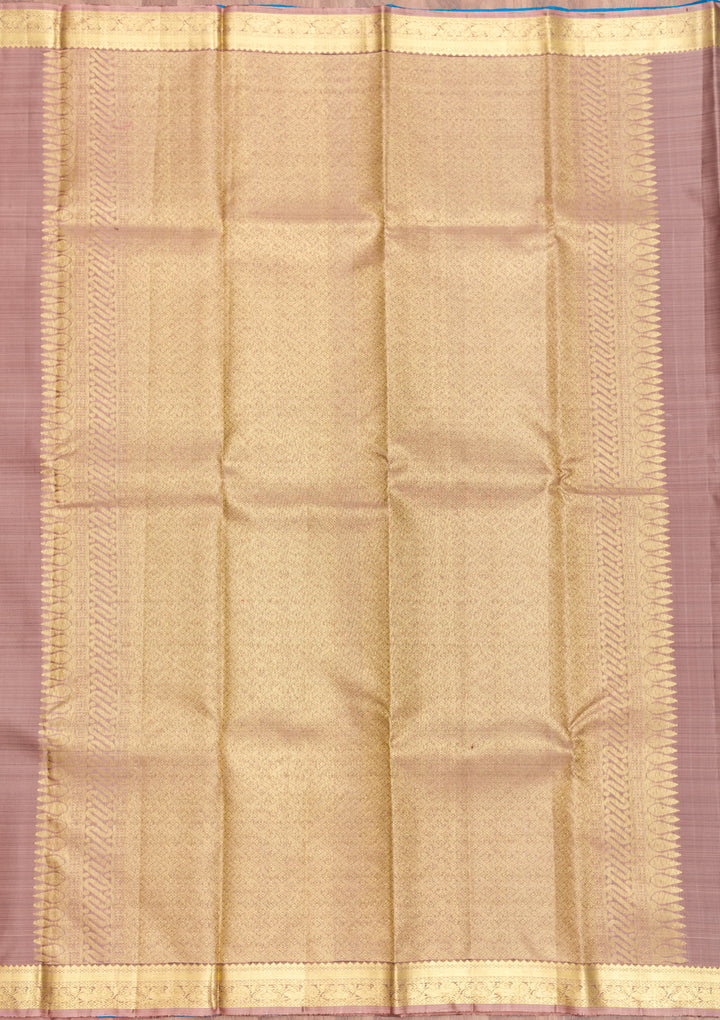 Light Brown Zariwork Pure Silk Saree