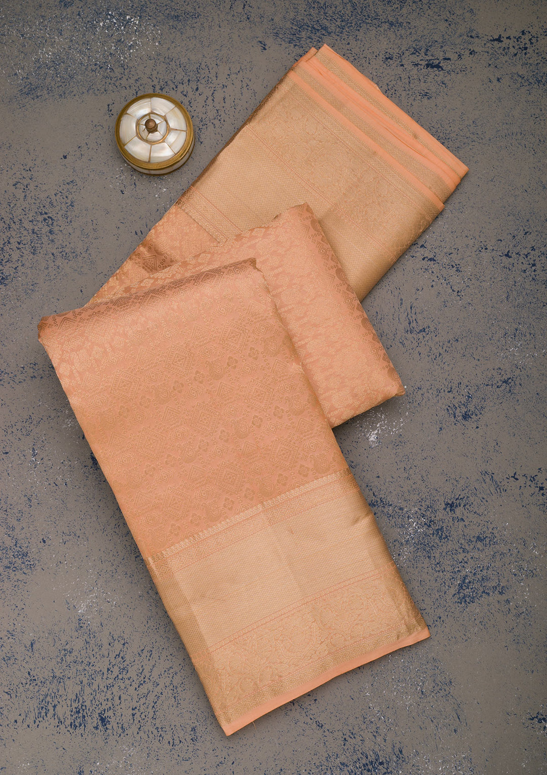 Light Brown Zariwork Pure Silk Saree