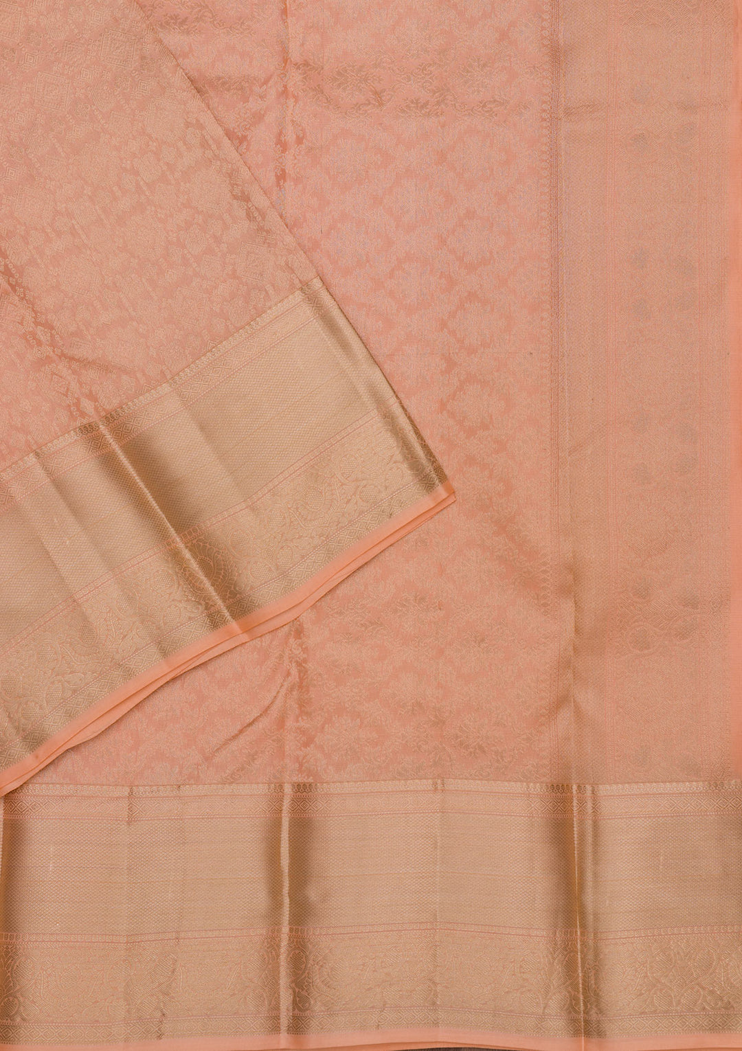 Light Brown Zariwork Pure Silk Saree