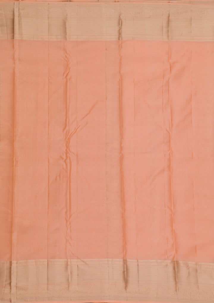 Light Brown Zariwork Pure Silk Saree