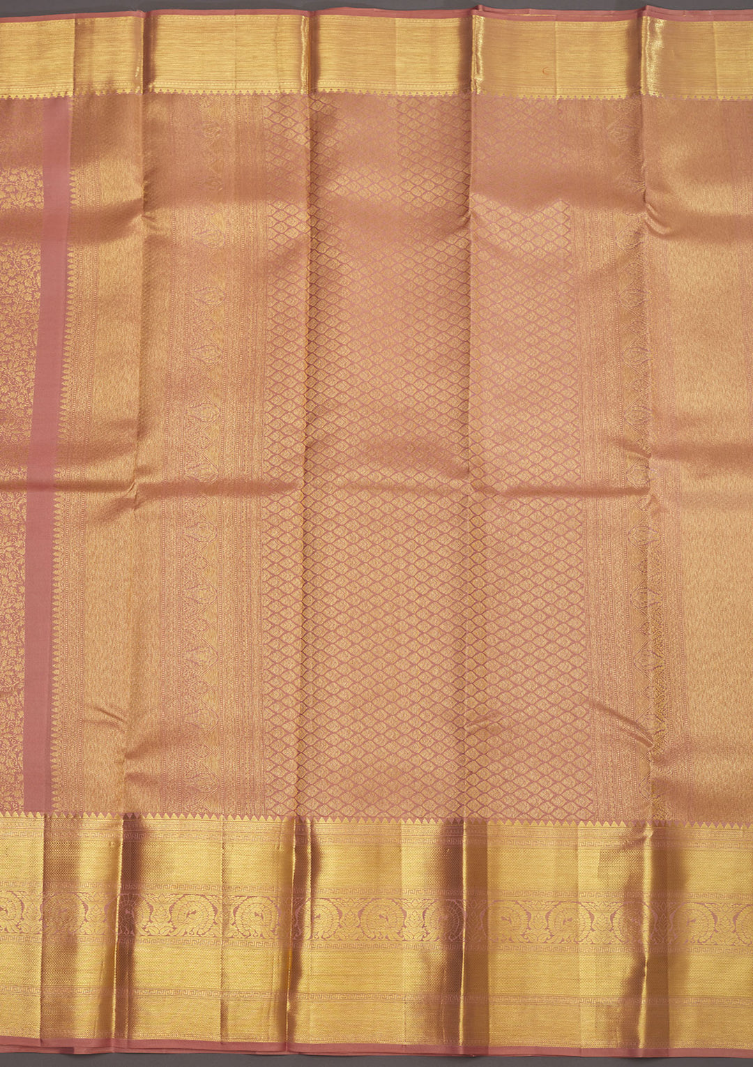 Light Brown Zariwork Pure Silk Saree