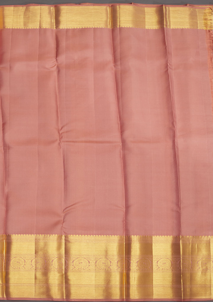 Light Brown Zariwork Pure Silk Saree