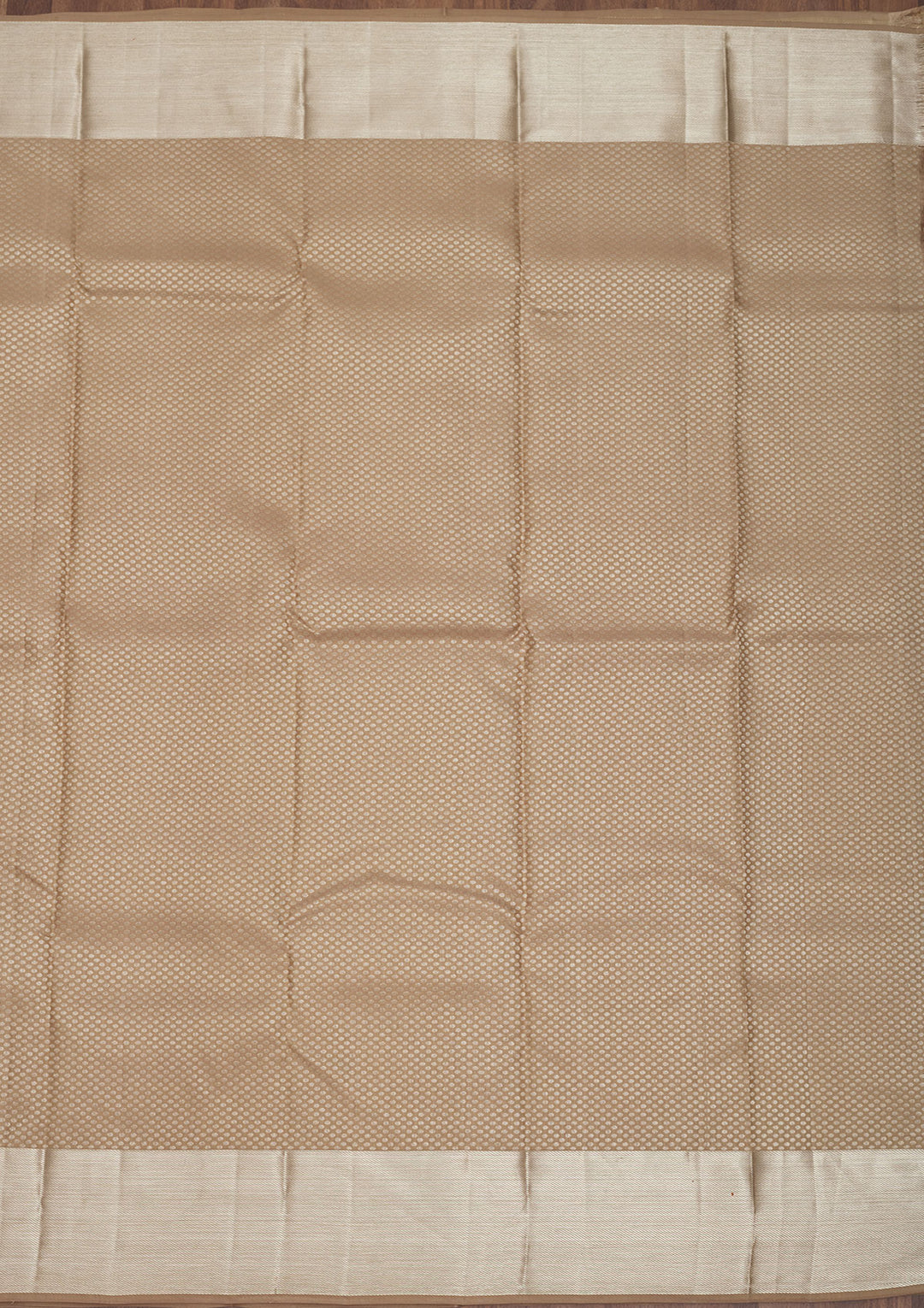 Light Brown Zariwork Pure Silk Saree