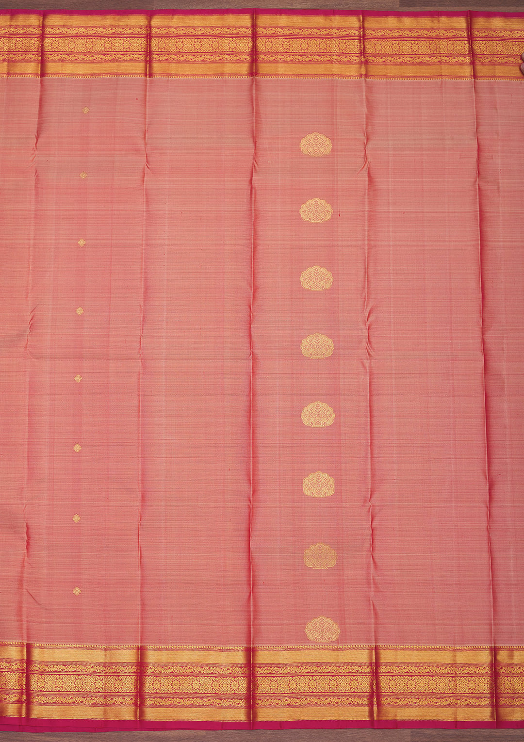 Light Brown Zariwork Pure Silk Saree
