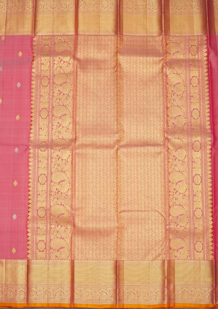 Light Brown Zariwork Pure Silk Saree