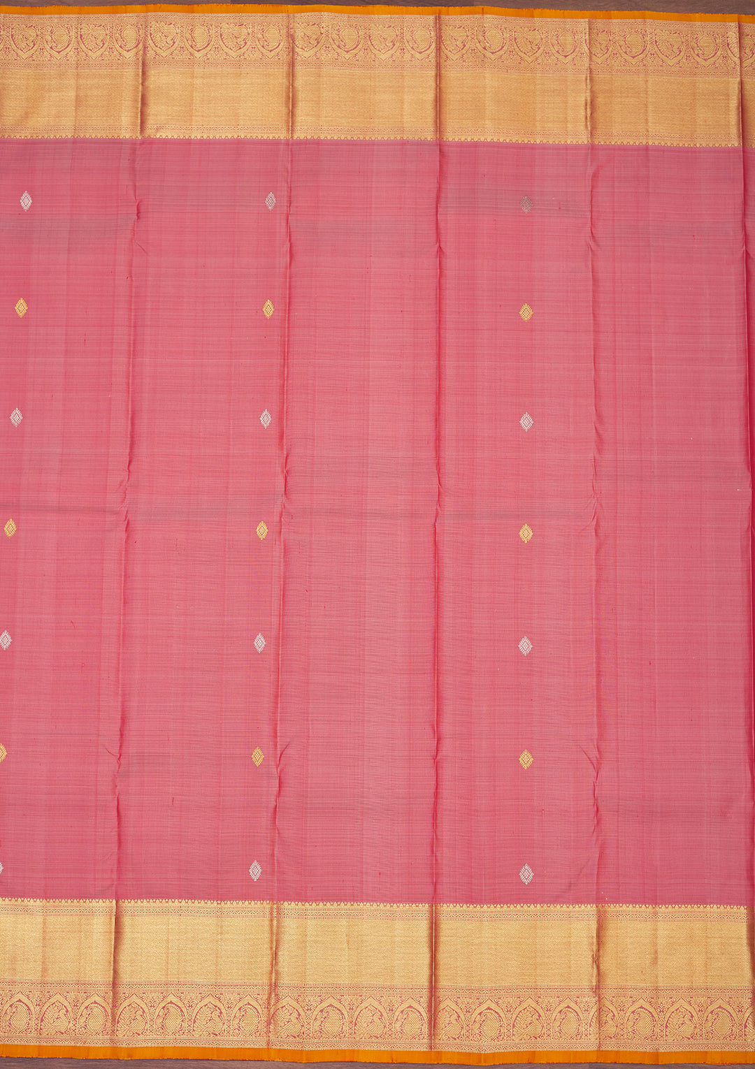 Light Brown Zariwork Pure Silk Saree