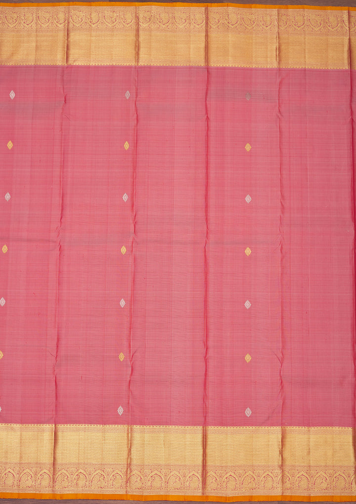 Light Brown Zariwork Pure Silk Saree