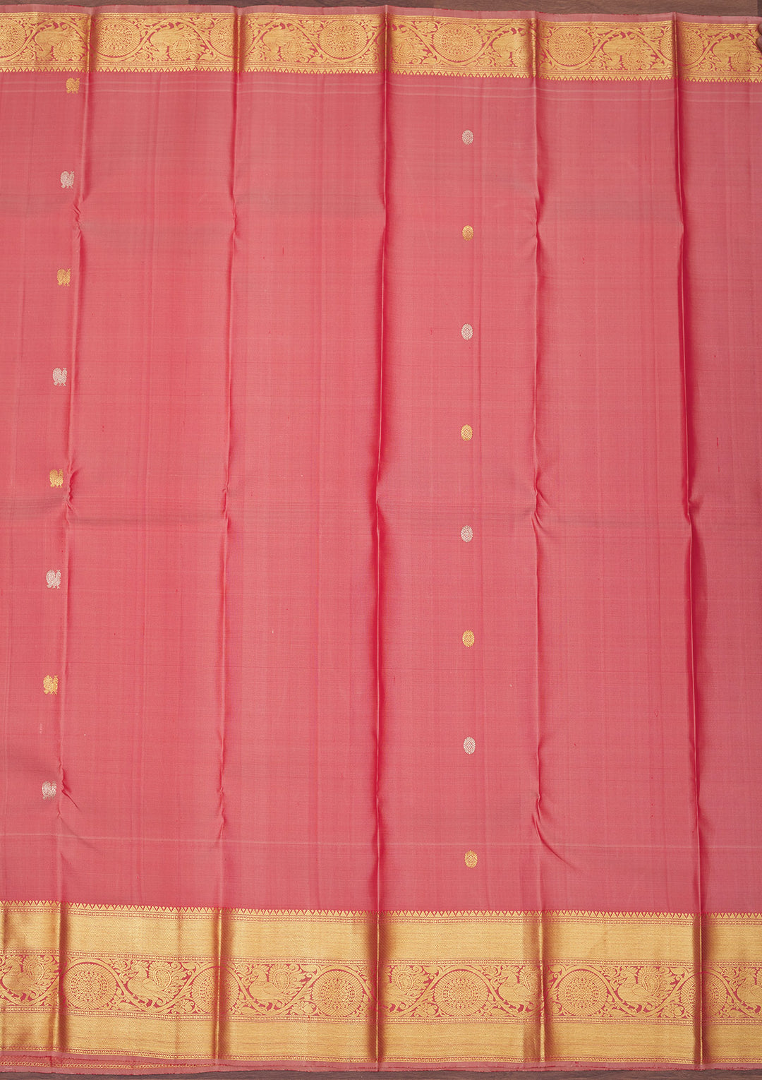 Light Brown Zariwork Pure Silk Saree