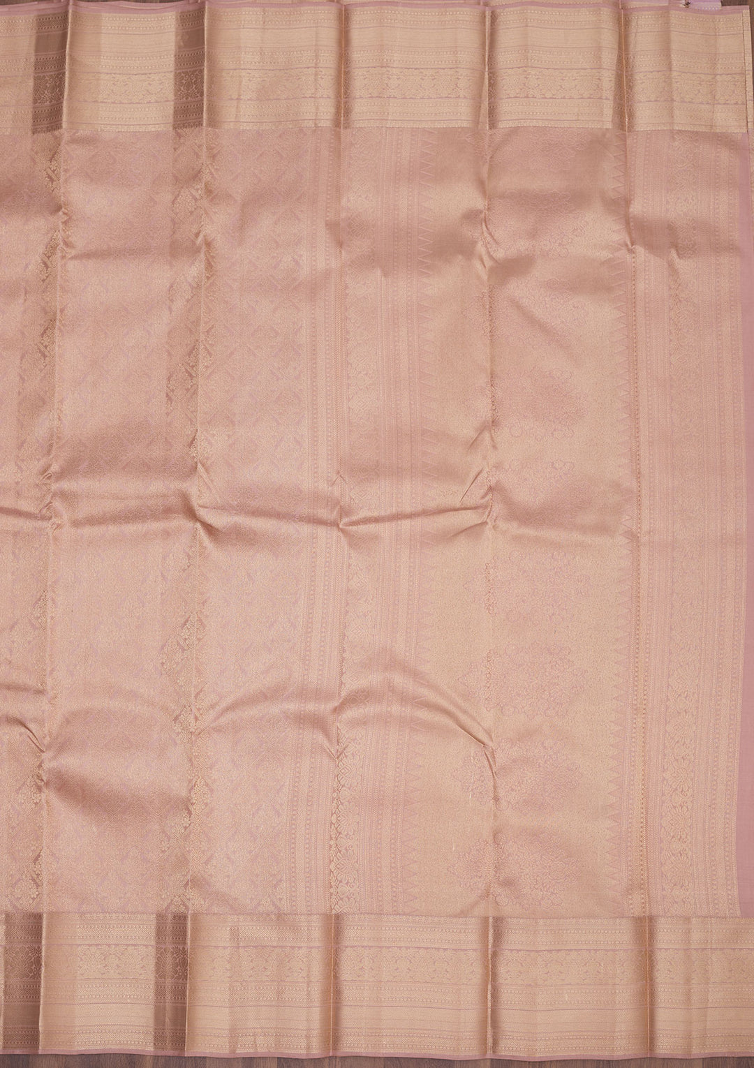 Light Brown Zariwork Pure Silk Saree