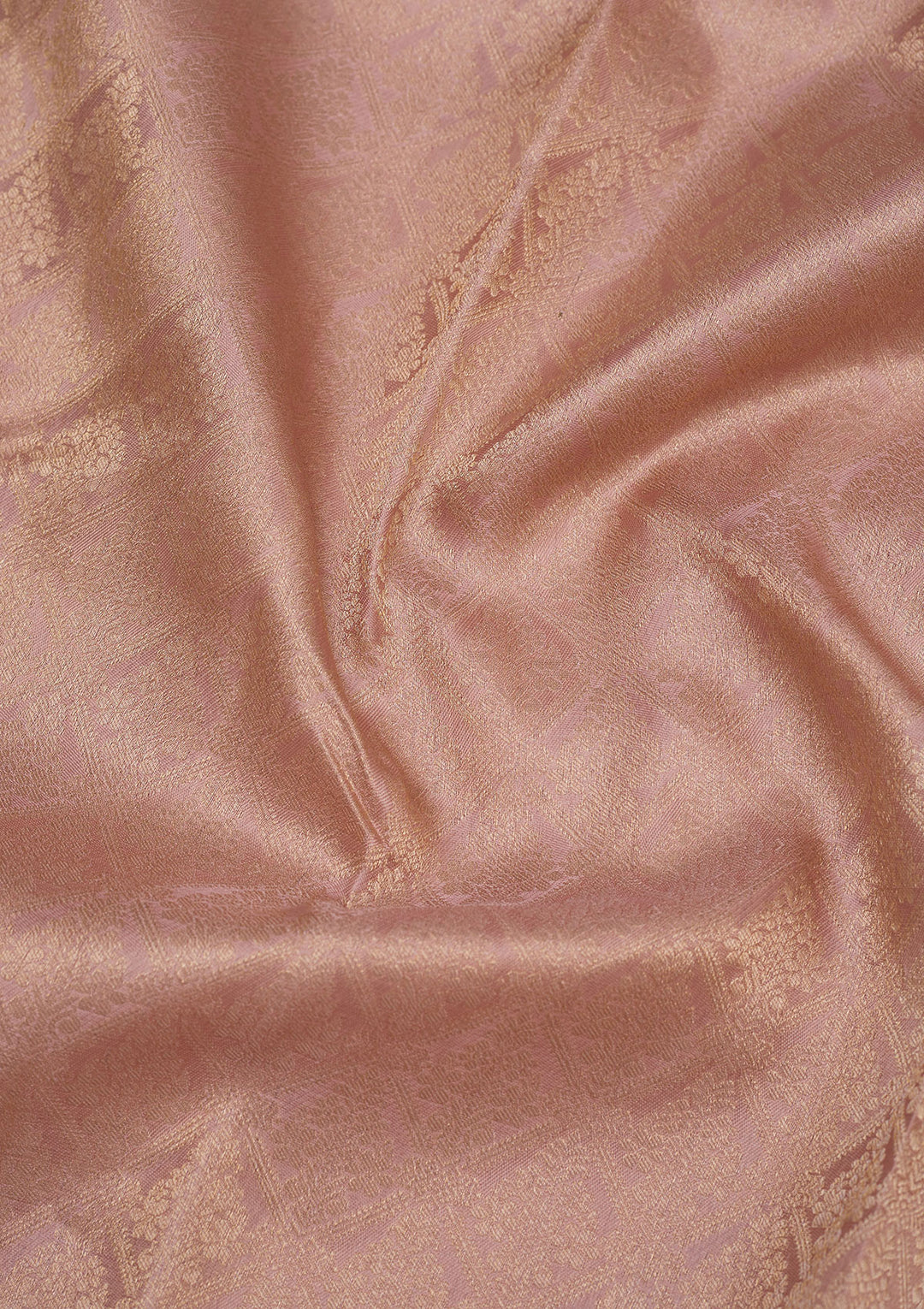 Light Brown Zariwork Pure Silk Saree